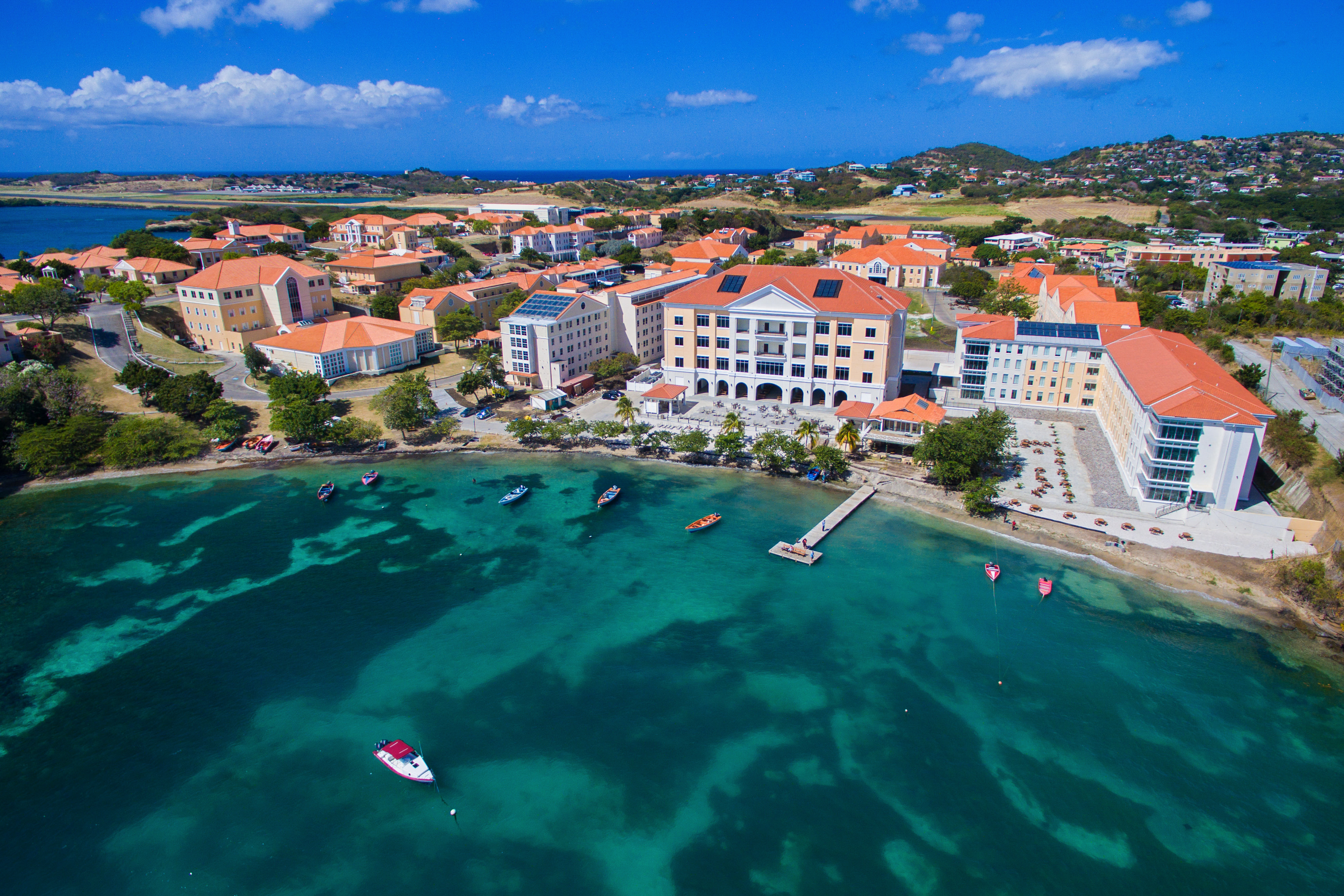 An Aerial View Of SGUs Campus In Grenada SGU